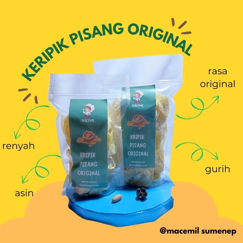 

Cemilan Makanan Ringan,Keripik Pisang Gurih,Asin, Murah