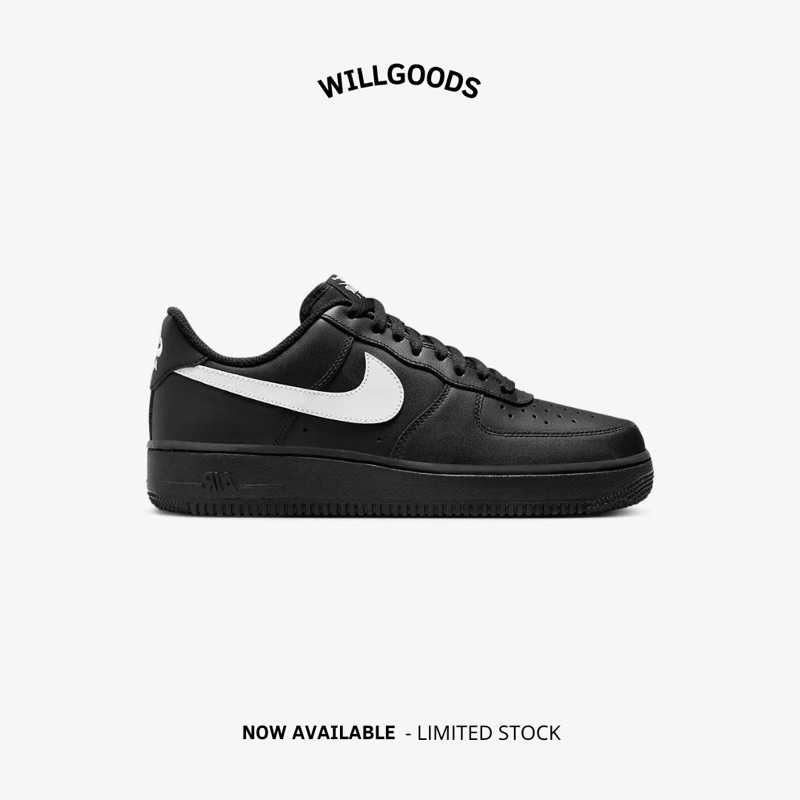 Nike Air Force 1 Low ‘07 Black White Original Resmi BNIB