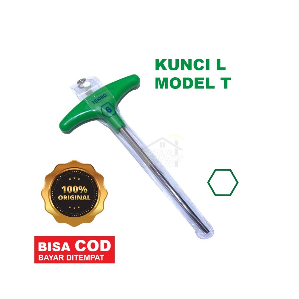 .TEKIRO Kunci L Model T Ukuran/ L MODEL T TEKIRO ORIGINAL 100%