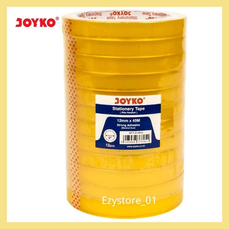 

Selotip / Isolasi / Stationery Tape Joyko 1/2" Inch / 12 mm x 45 Meter