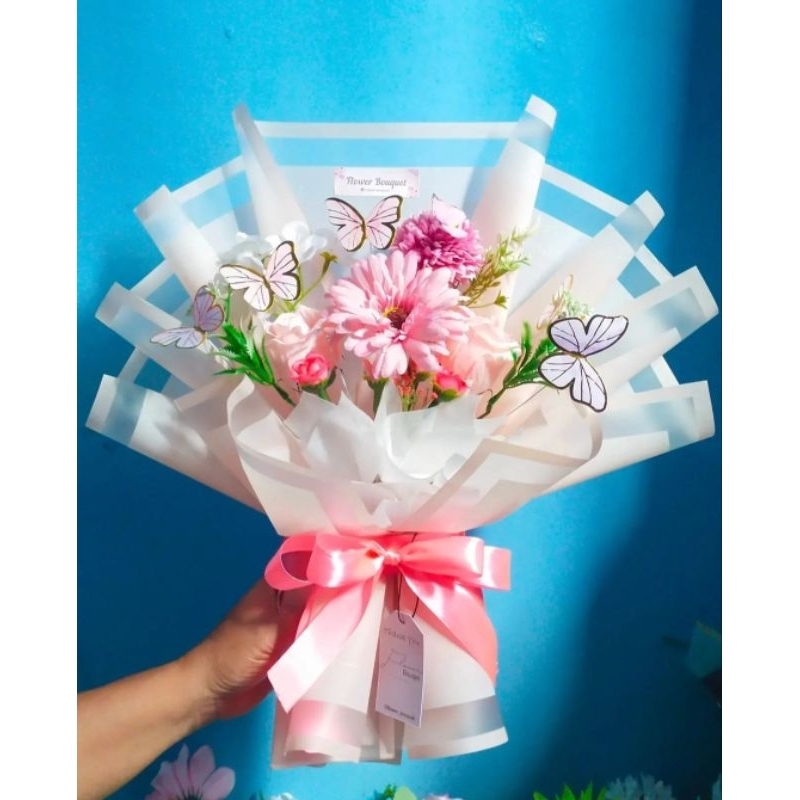 

buket bunga mix kupu kupu