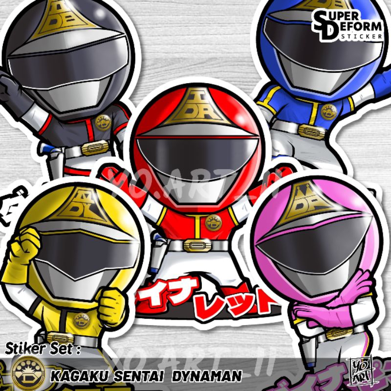 

Stiker Set - Super Sentai Series vol.7 - Kagaku Sentai DYNAMAN