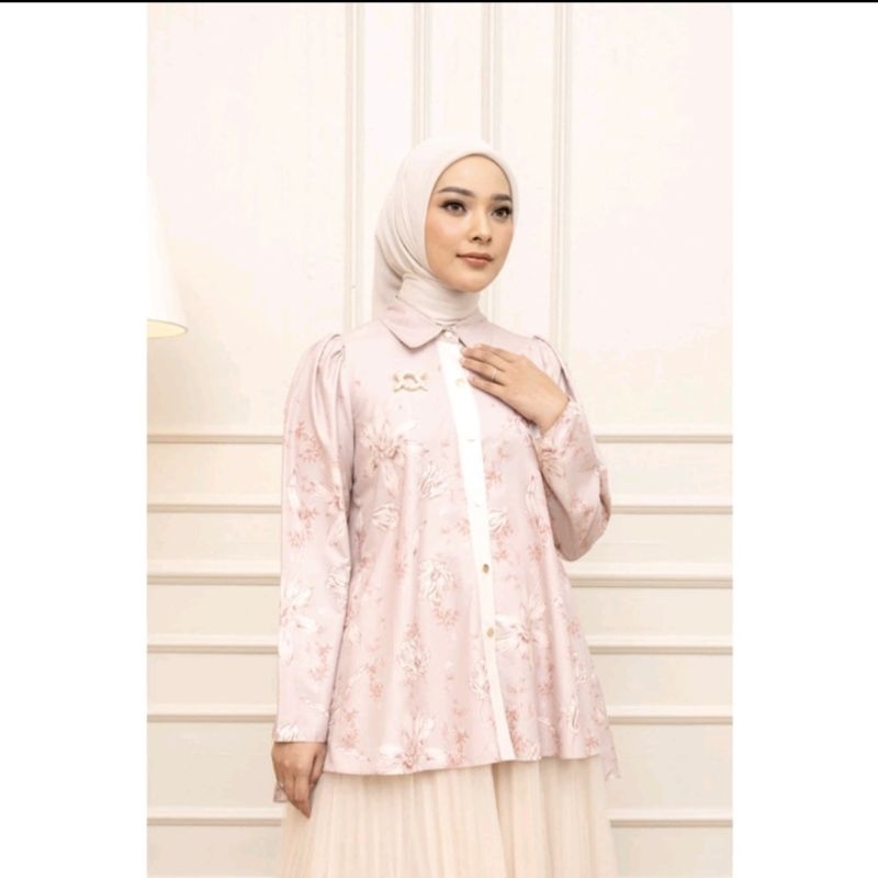 Wearing klamby - magnolia shirt pink New