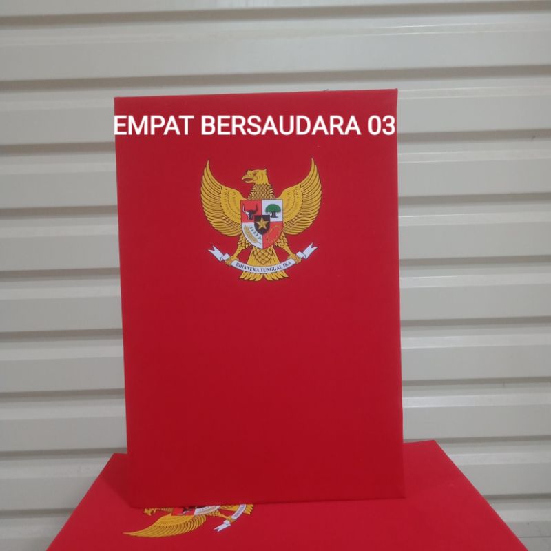 

map merah sablon garuda ready stok