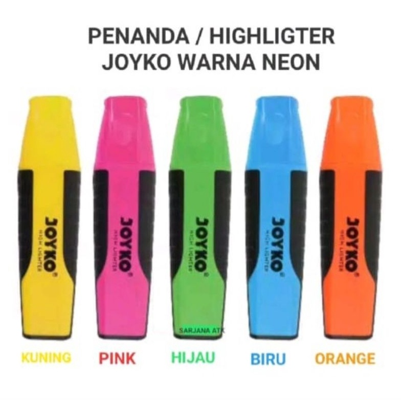 

KODE W82B 1pcs Stabilo Joyko Stabilo warna Highlighter Joyko HL 15
