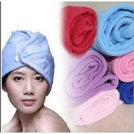 FH Handuk Pengering Rambut Microfiber/Handuk Keramas Kepala Ukuran Kecil Untuk Anak-anak /Handuk Pen
