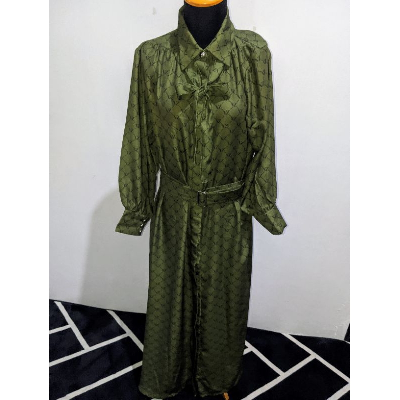 (sold on i g) PL VZ Monogram Puff Dress