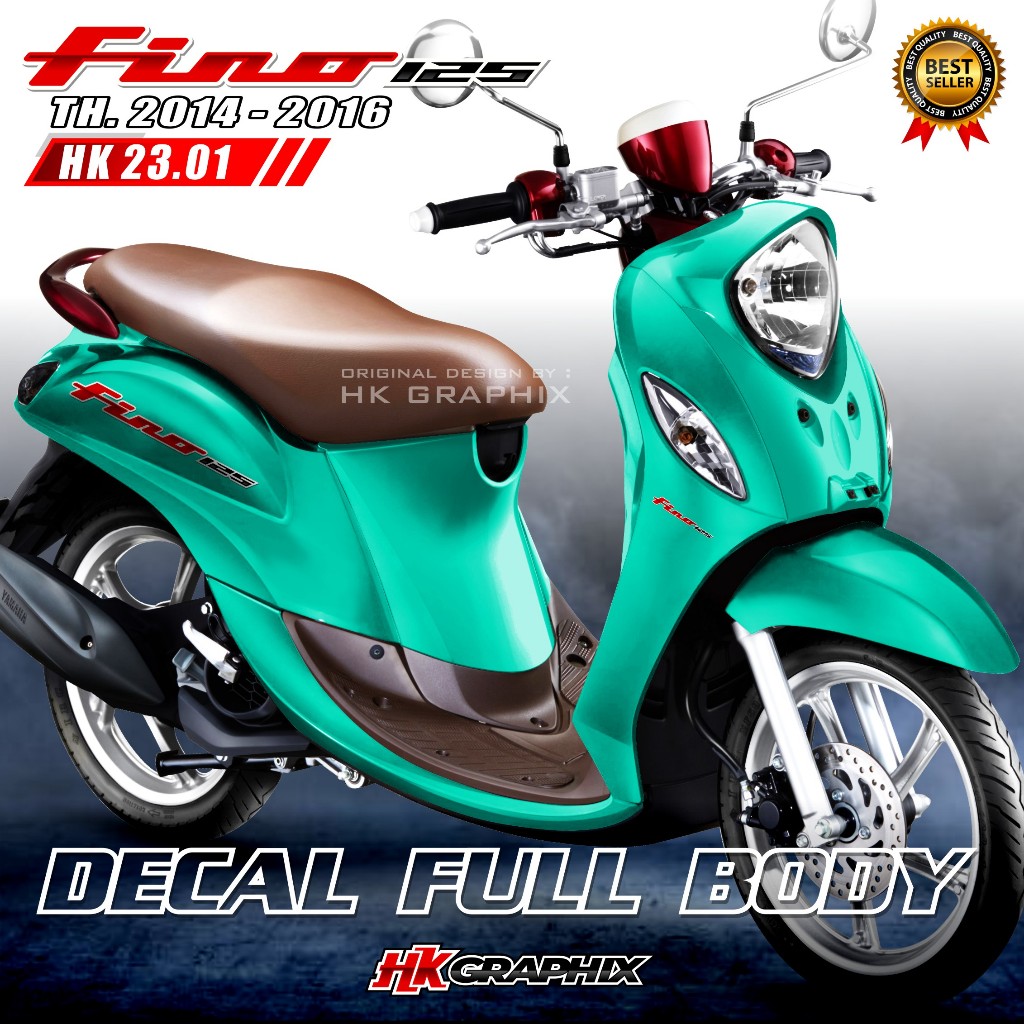 Decal Sticker Fino 125 Full Body 2014 2015 2016 Fino Fi Grande Polos Simple HK Graphix 23.01