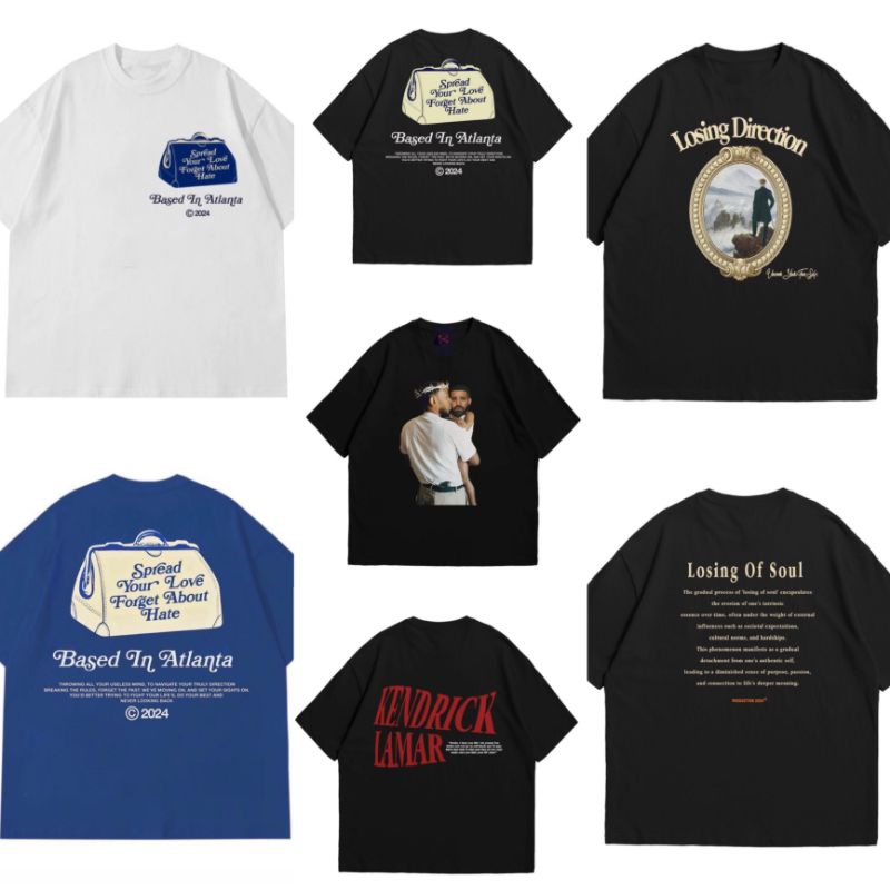 Jakarta Vibes Tshirt Kendrick Lamar/Spread Love/Losing Direction [ORIGINAL]