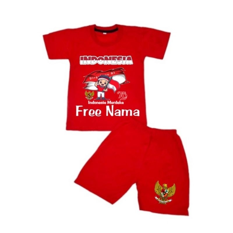 Kaos Kids 17 Agustus Merah Putih Anak