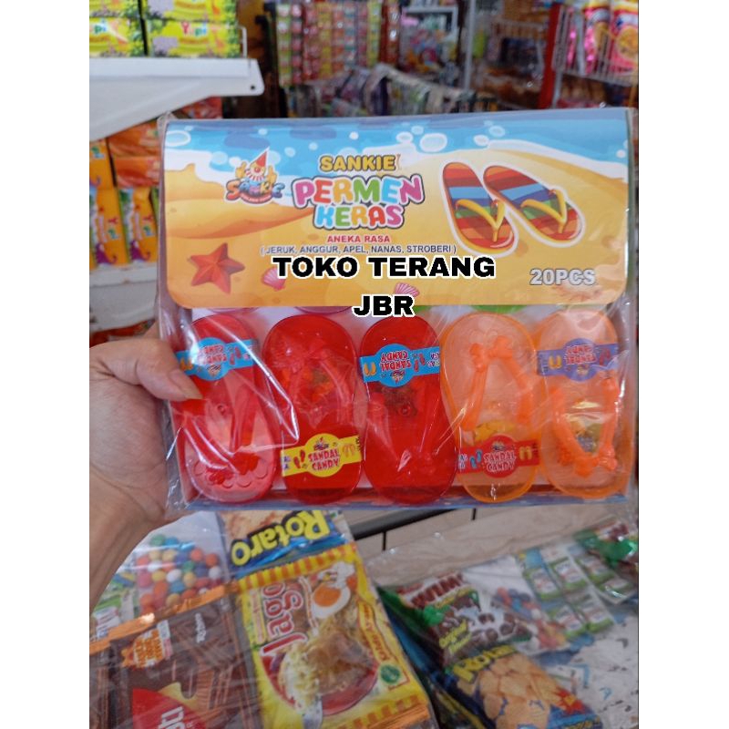 

SANKIE PERMEN KERAS BENTUK SANDAL ISI 20PCS