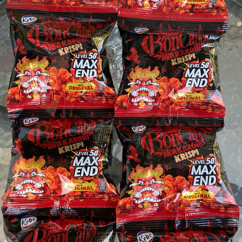 

Snack Bon Cabe Makaroni Krispi level 50 kemasan 20 gram renceng