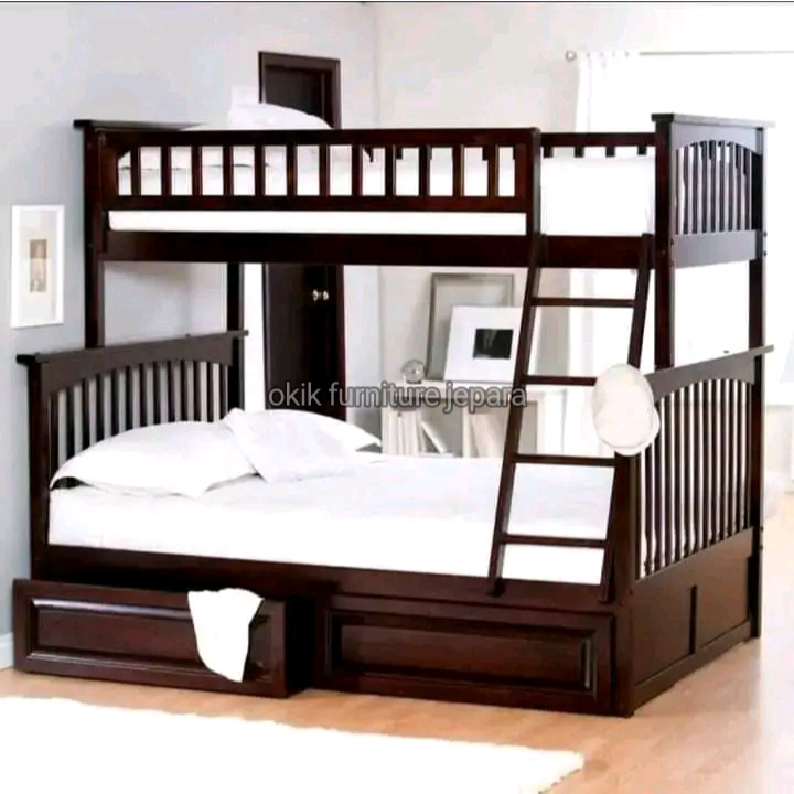 ranjang+anak+dipan+tingkat+ranjang+susun+kayu+jati+minimalis