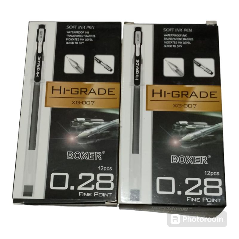 

Pen higrade 0.28 tinta hitam 1 pak isi 12 pcs