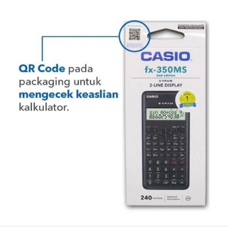 

Kalkulator Casio Calculator Scientific fx-350MS-2