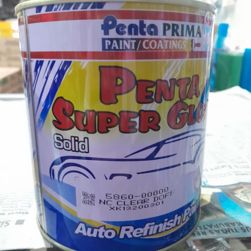 CAT PENTA SUPER GLOSS NC CLEAR DOFF  VERNIS MENGKILAP ANTI GORES PELINDUNG MOTOR,MOBIL DLL 1KG