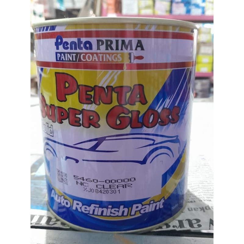 CAT PENTA  SUPER GLOSS NC CLEAR VERNIS KILAP MENGKILAP ANTI GORES PELINDUNG CAT MOTOR MOBIL DLL 1KG