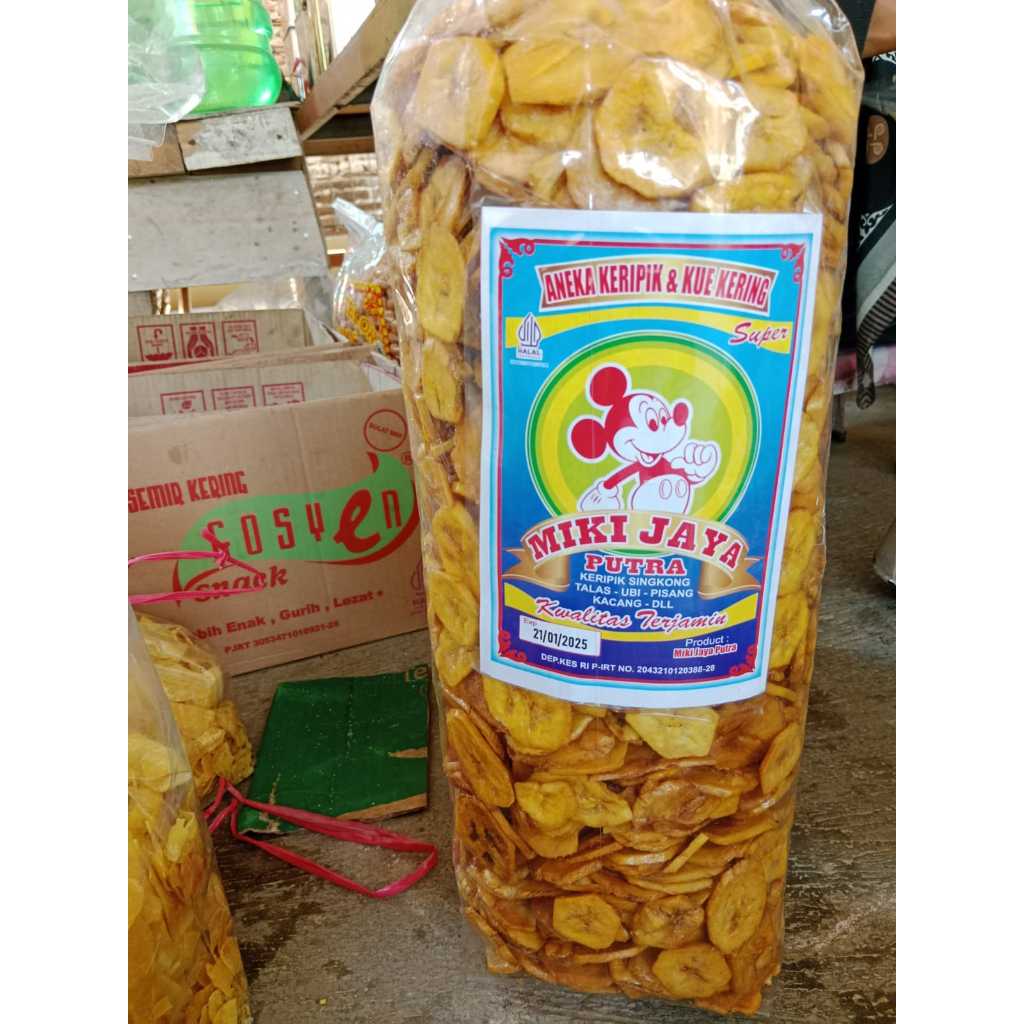 

KERIPIK PISANG KOIN MANIS GURIH 500GRAM