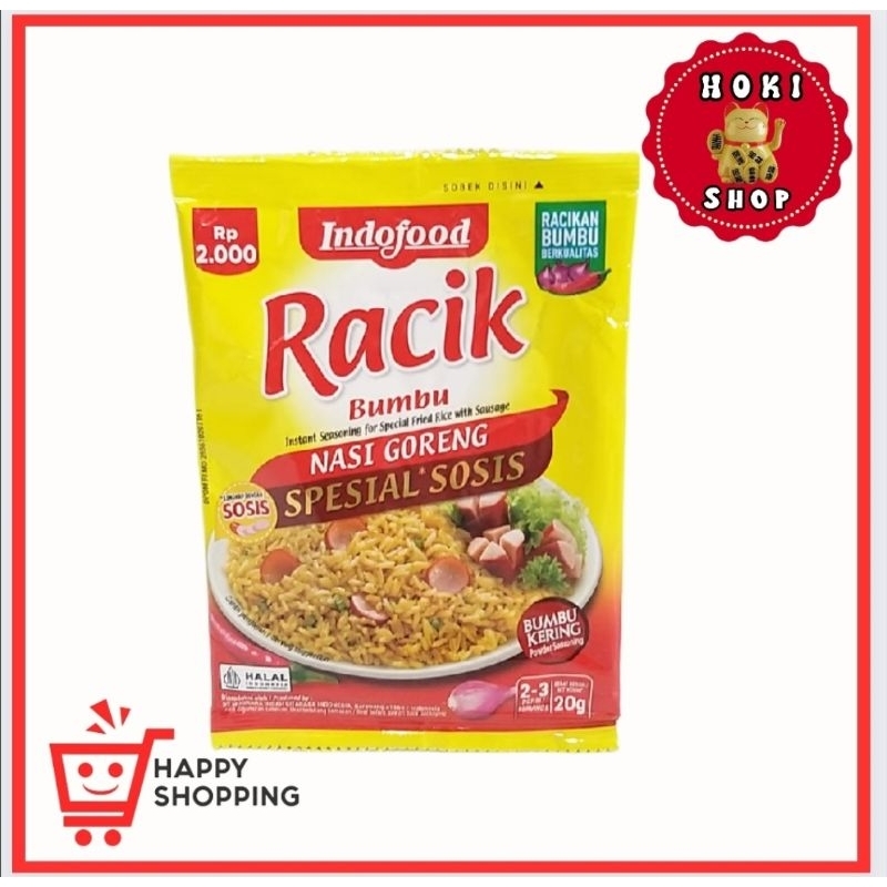 

Indofood Racik Nasi Goreng Special Sosis 20gr / Racik Nasi Goreng Sosis / Racik Nasgor