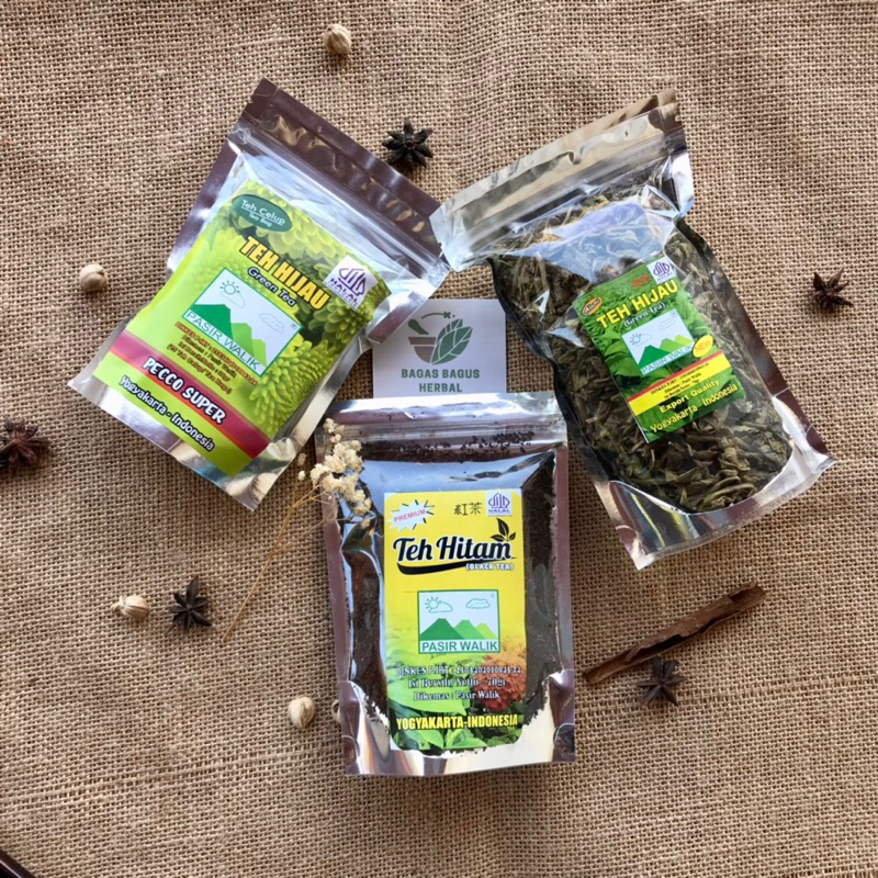 

(80gr) Teh Hijau Green Tea Pouch Pasir Walik