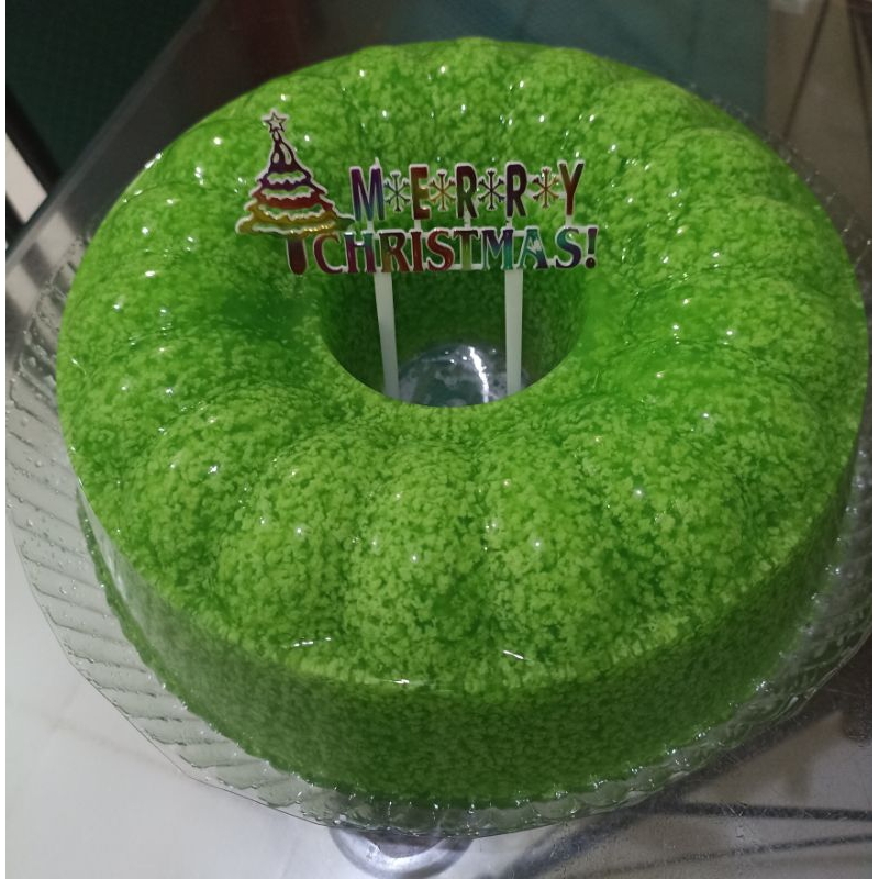 

Puding full lumut pandan asli/size 22cm