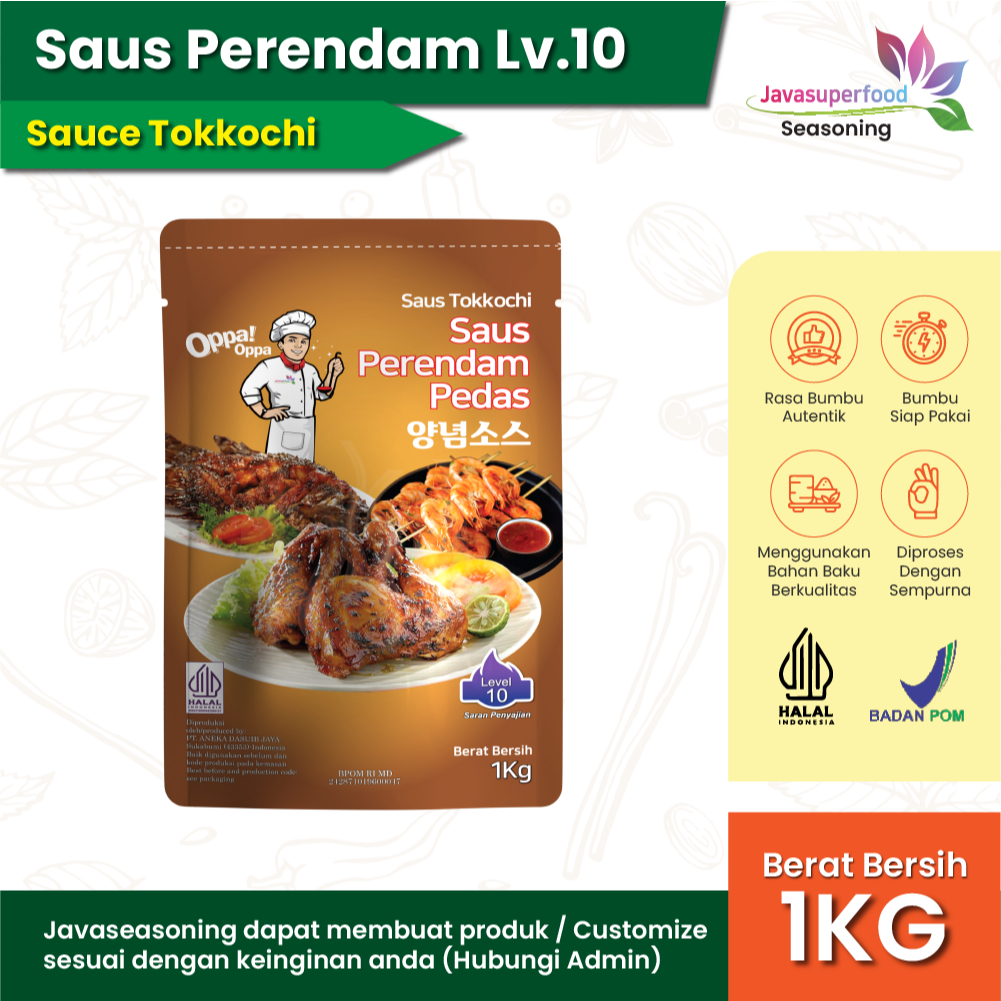 

Saus Perendam Saus Tokkochi Saus Buldak Pedas 1KgLevel 10 Oppa-Oppa