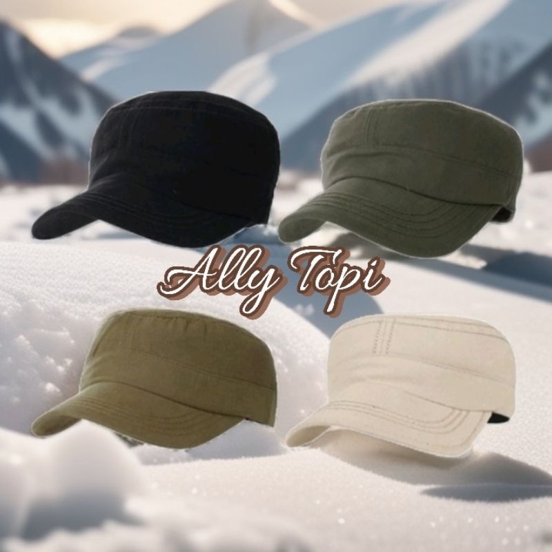 Topi komando dewasa topi pet pendek topi jepang