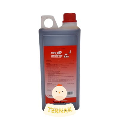 Neo Antisep 1 Liter New Formula Desinfektan Medion Aman untuk Hewan Iodine