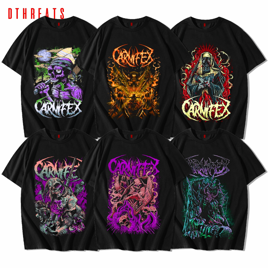 Kaos Band  Metal CARNIFEX/ Baju Metal / T shirt Metal Kaos Band CARNIFEX Jepang Japan –kaos CARNIFEX