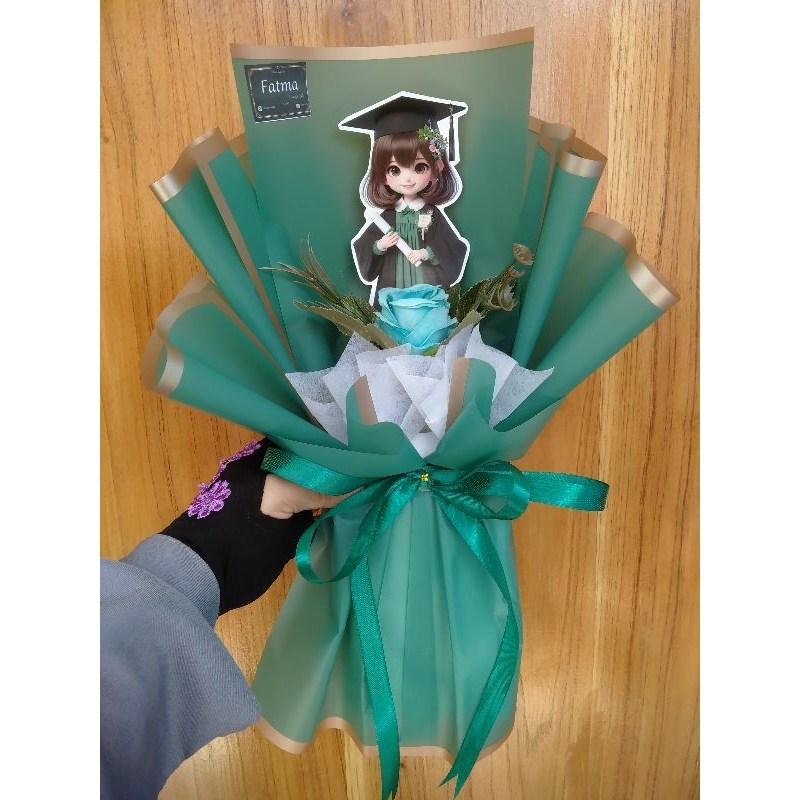 Buket/bucket/bouquet/wisuda/topper/cowok/lakilaki/kado/hadiah/wisuda