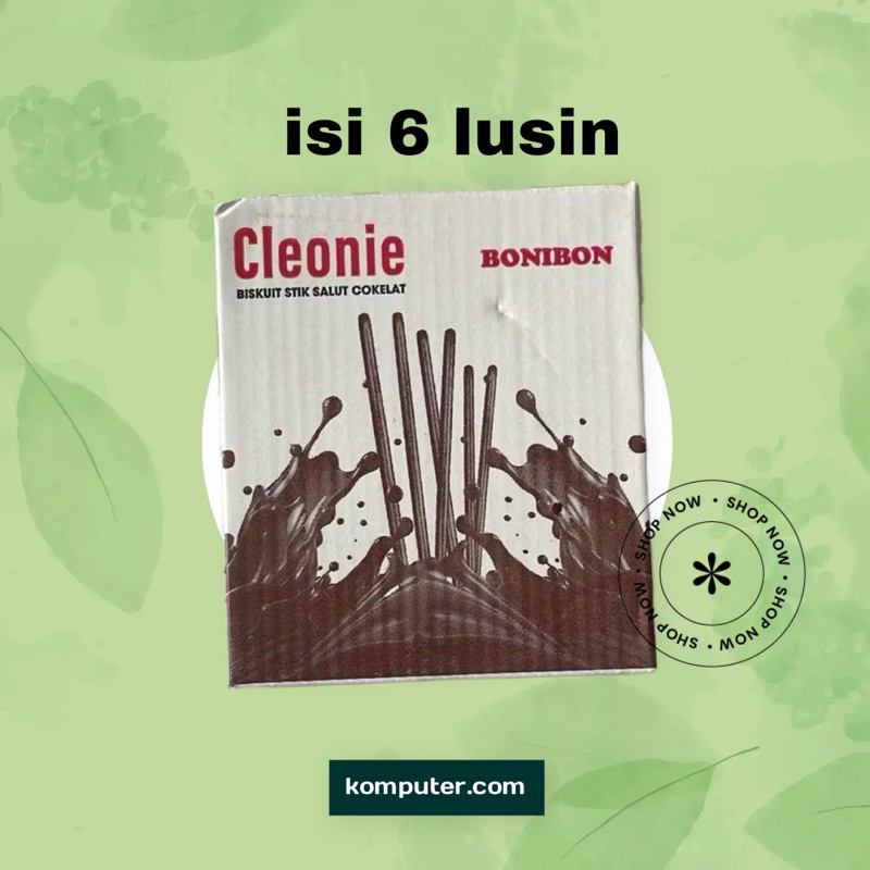 

Cleonie Biskuit Stik Salut Cokelat 1 Dus isi 6 Pack (72 Pcs) mirip POCKY