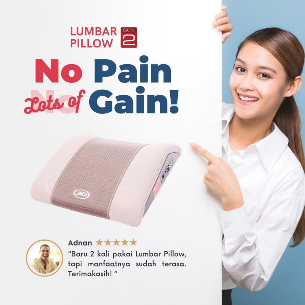 Lumbar Pillow Gen 2 Bantal Terapi Syaraf Terjepit Nyeri Tulang Belakang Terapi Sakit Pinggang
