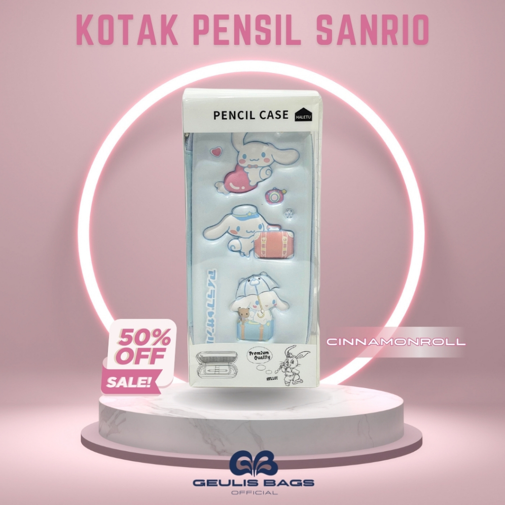 

YEN GEULIS BAGS Kotak Pensil Anak Sekolah Karakter 3D Timbul Sanrio Lucu Anti Air