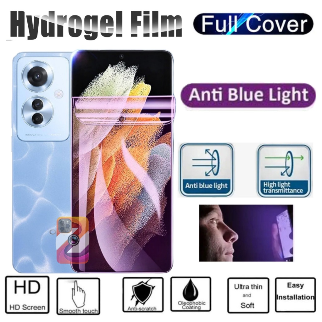 Oppo Reno 11F 5G Anti gores Hydrogel jelly blue light clear pelindung layar hp