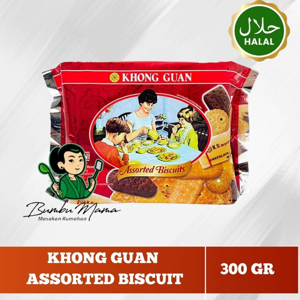 

Cemilan Instan / Biskuit / Khong Guan Biskuit Red Pak 300 Gram