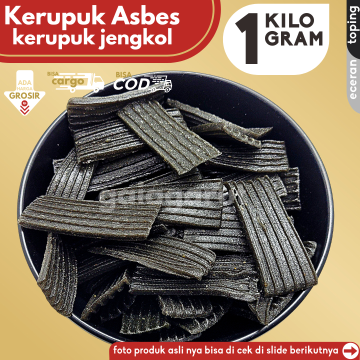 

Kerupuk Asbes Rasa Jengkol 1KG Bahan Seblak by GG (Bisa COD/Grosir/Kargo)