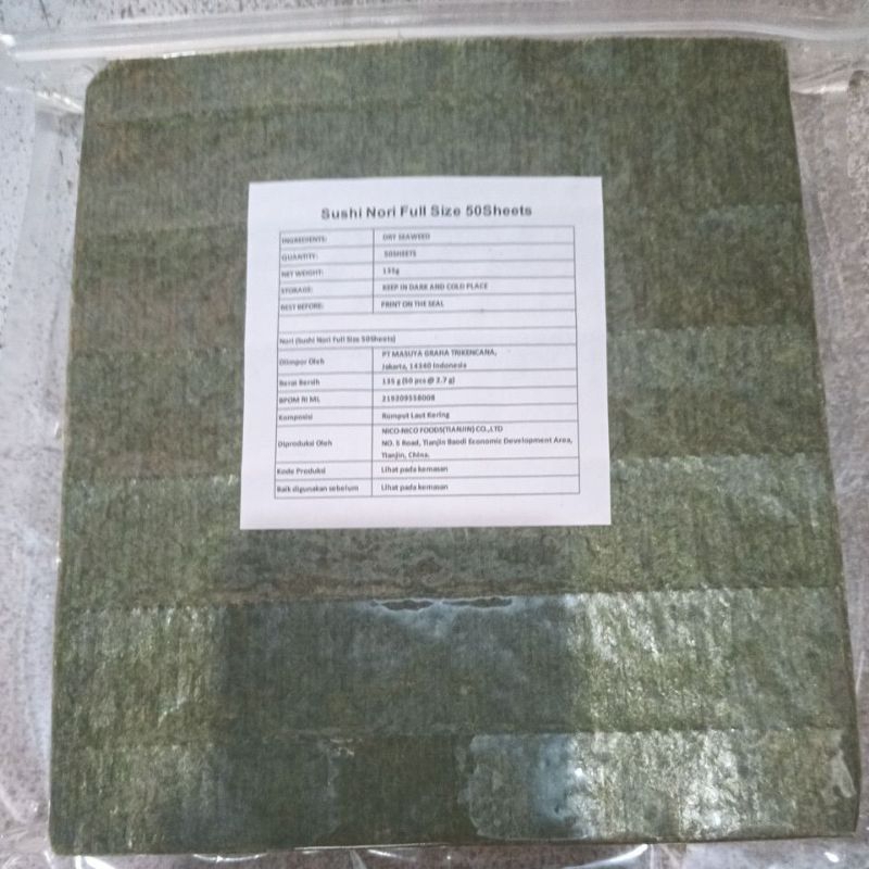 

QH Shusi Nori Bes full Size50 sheets