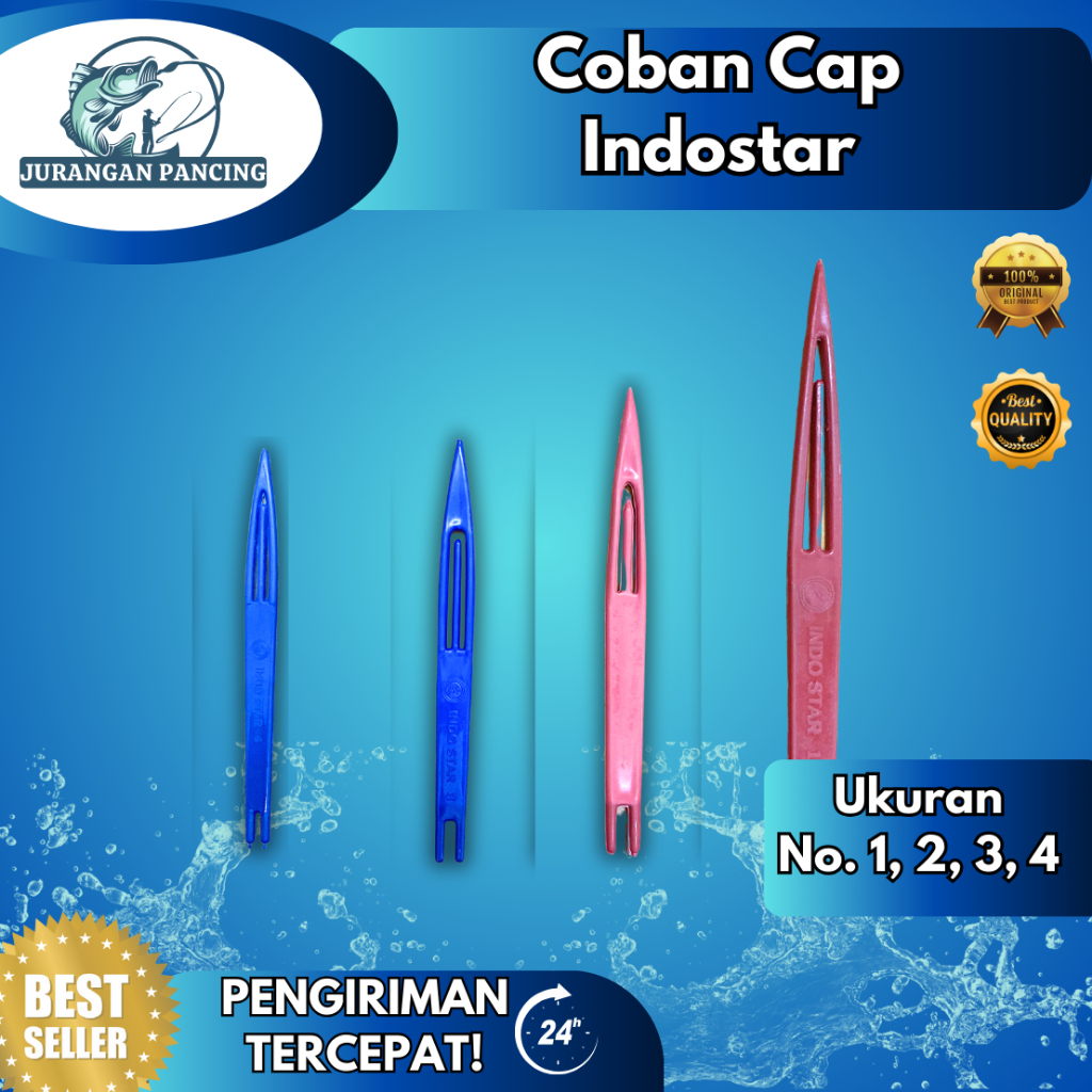 Coban  Cap Indostar Alat Jahit / Alat Rajut Jaring Ikan dan Jala / Jarum Sulam Jaring