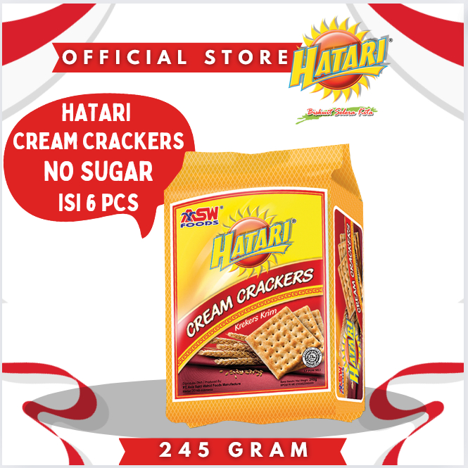 

Hatari Cream Crackers 245 gr ( 6 Pcs ) - Banded