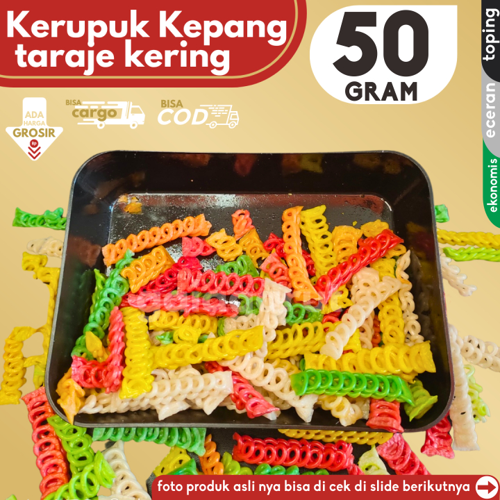 

Kerupuk Kepang Taraje isi 50g Bahan Seblak by GG (Bisa COD/Grosir/Kargo)