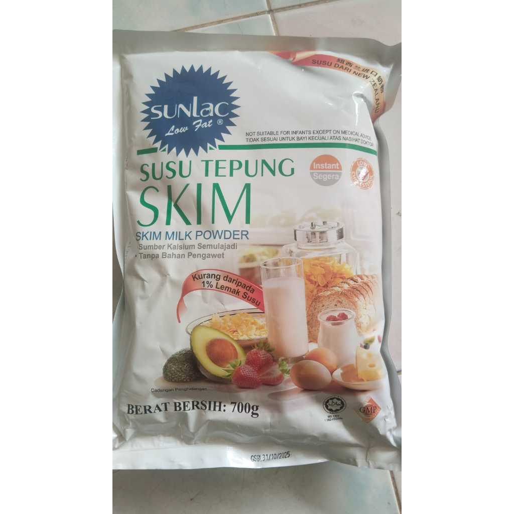 

Sunlac susu tepung skim / skim milk powder 700 gram murah