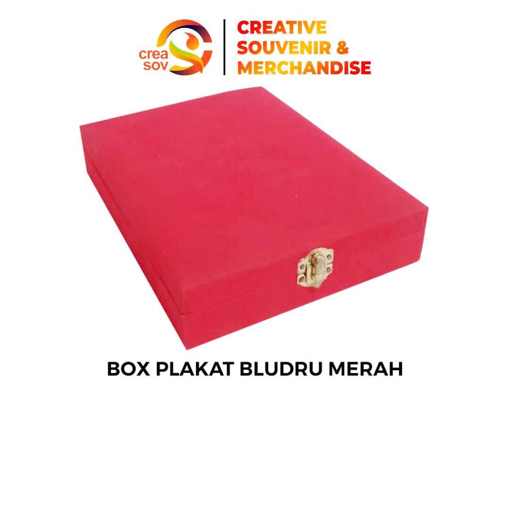 Creasov Box Plakat Bludru merah, box plakat, kotak plakat bludru