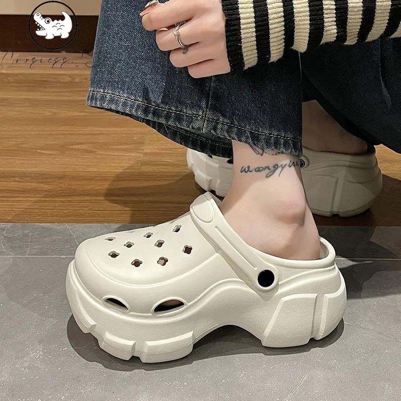 [Pengiriman Gratis] Sandal  Wanita Sandal Baim Wanita Korea Sandal EVA bertumit tinggi 8cm