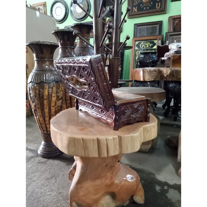 KOTAK TISU KAYU JATI TEMPAT TISU ESTETIK