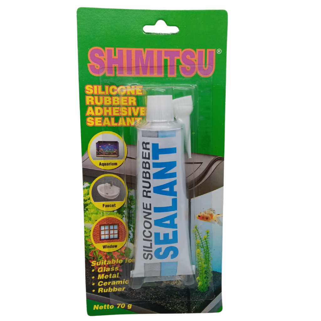 Lem Kaca Silicone Rubber Odol Shimitsu Lem Kaca Aquarium Silicone