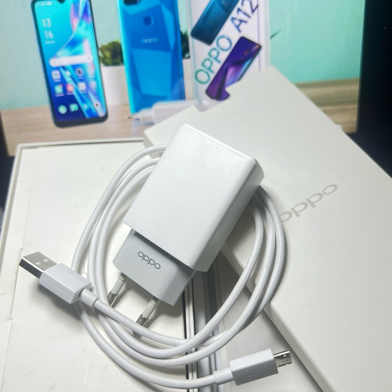 CHARGER CAS OPPO A12 ORIGINAL BAWAAN HP MIKRO USB