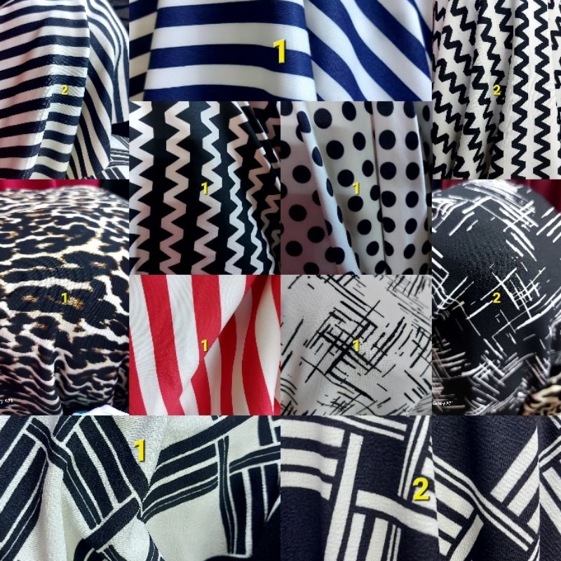 Kain scuba motif bahan scuba printing premium