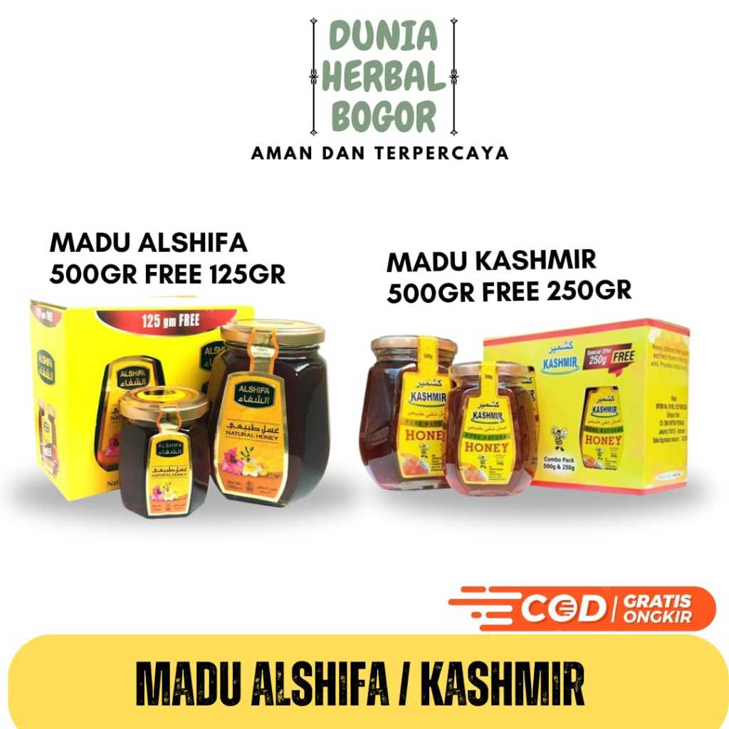 

Madu Arab Al Shifa 500gr Free 125gr / Alshifa 500 gr Free 125 gr Natural Honey