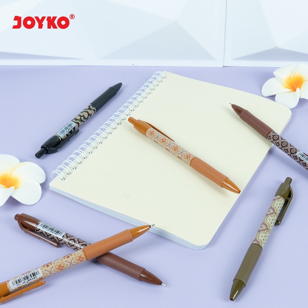 

Pulpen Joyko BP-184 Culture Batik Pen / Ballpoint Bolpen Pena Tinta 0.7 mm [PER LUSIN]