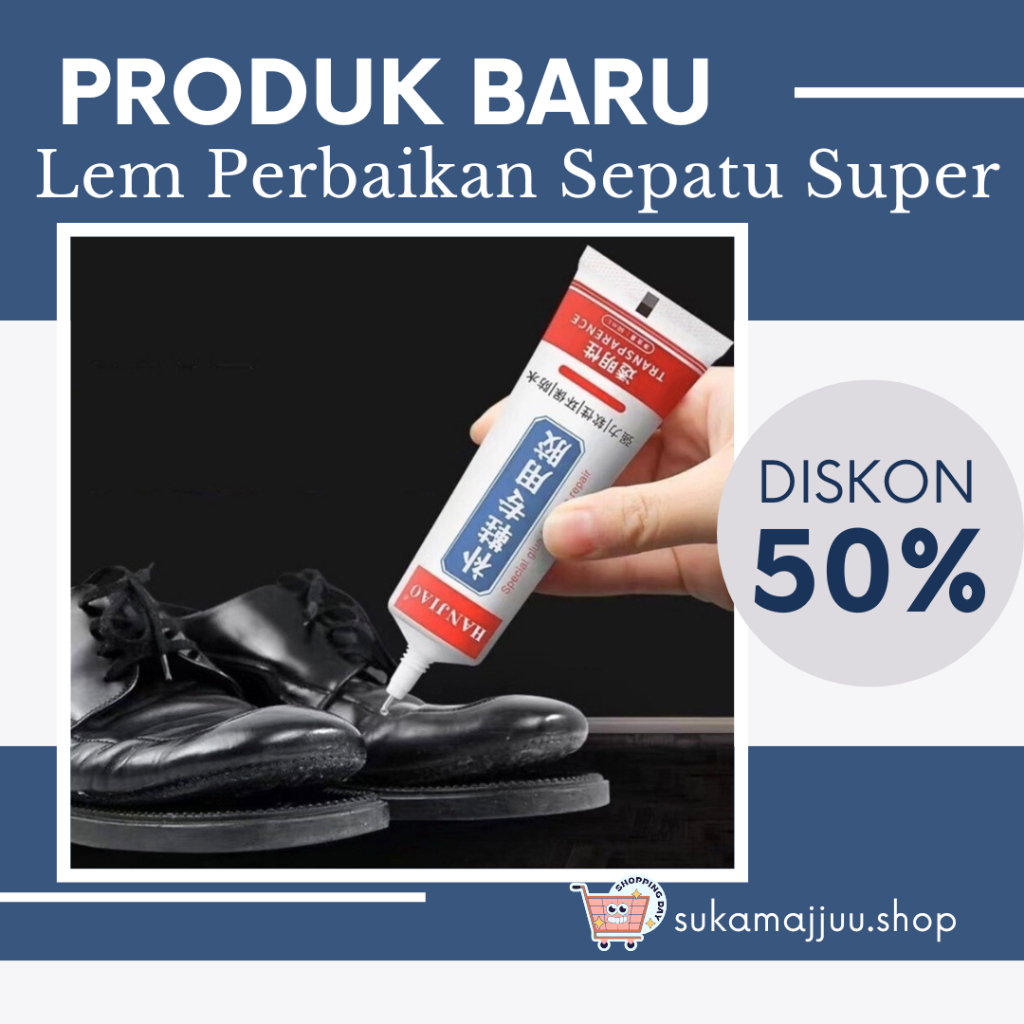 TERMURAH⚡⚡Lem Perbaikan Sepatu Super Kuat Tahan Air 60ML||Lem Sepatu Kuat/Lem Sepatu Tahan Air